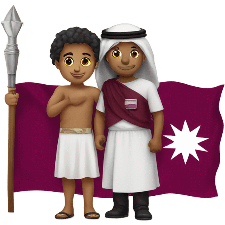 Qatar love emoji