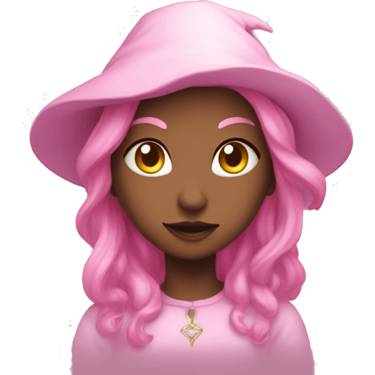 Light witch pink hello kityy emoji