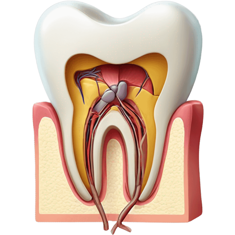 Cross section of a tooth  emoji