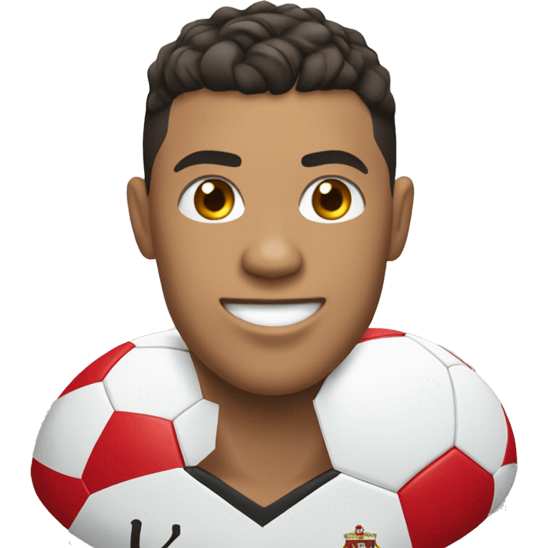 ronaldo playing football emoji