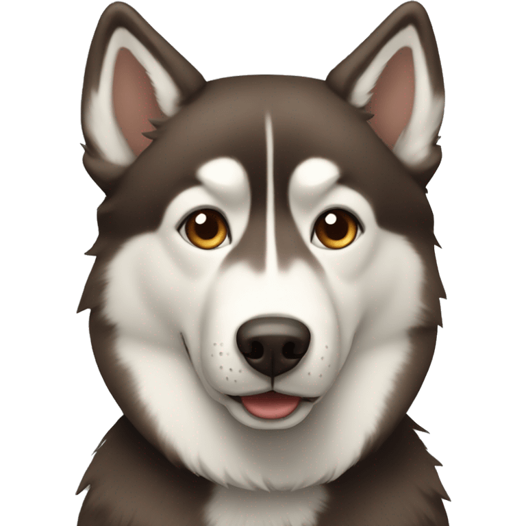 Brown husky emoji