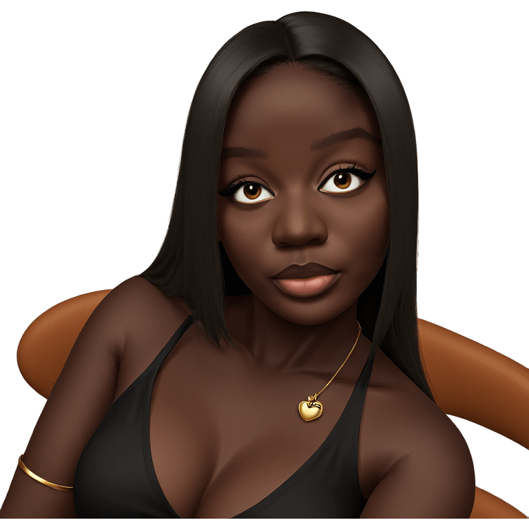 dark beauty in elegance emoji