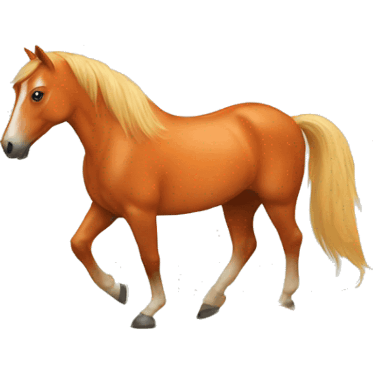 Orange horse emoji