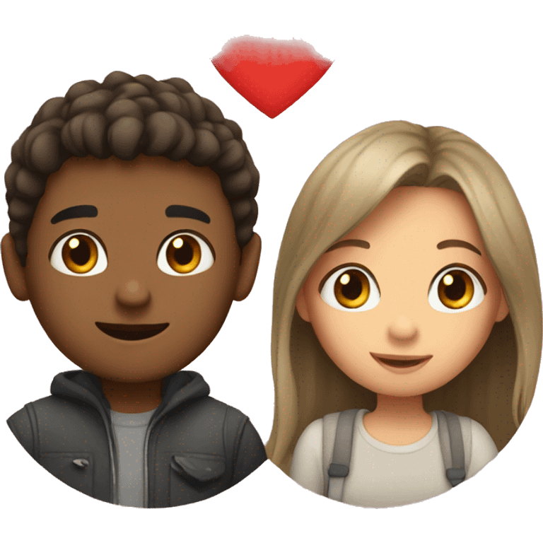 girl and boy in love emoji