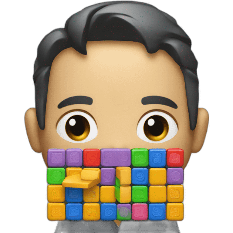 work play rubik emoji