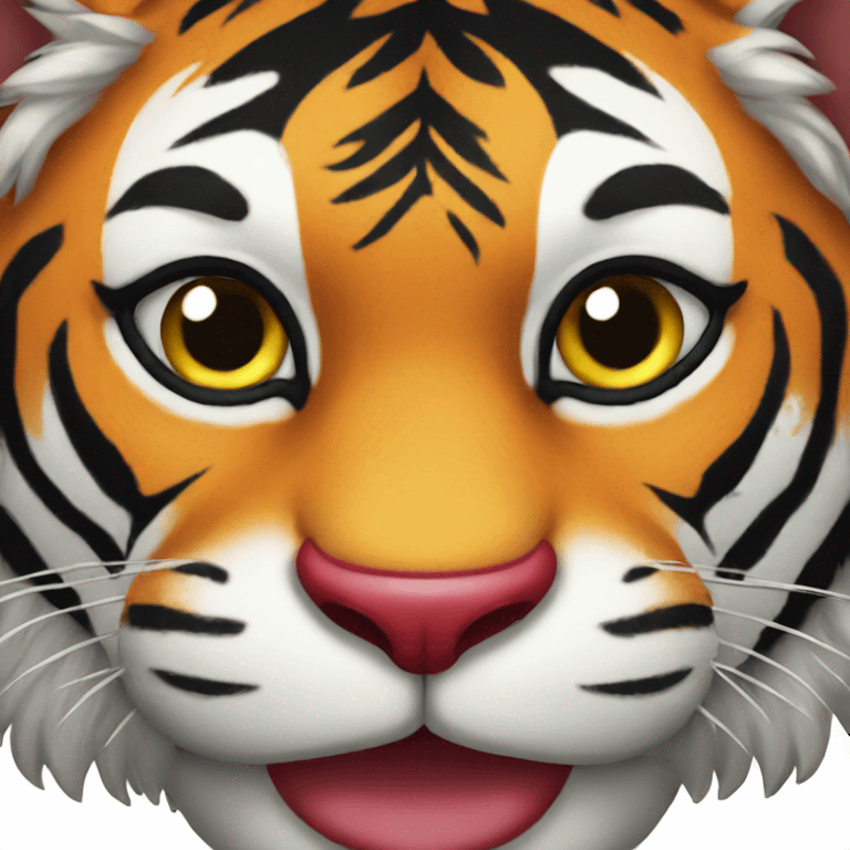 tiger clown emoji