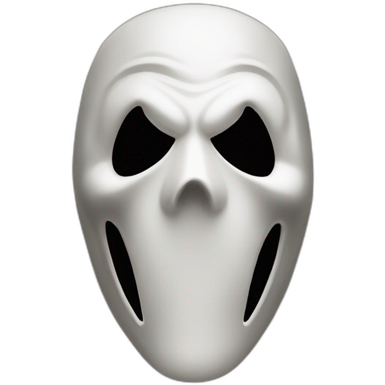 Ghostface mask from Scream movies emoji