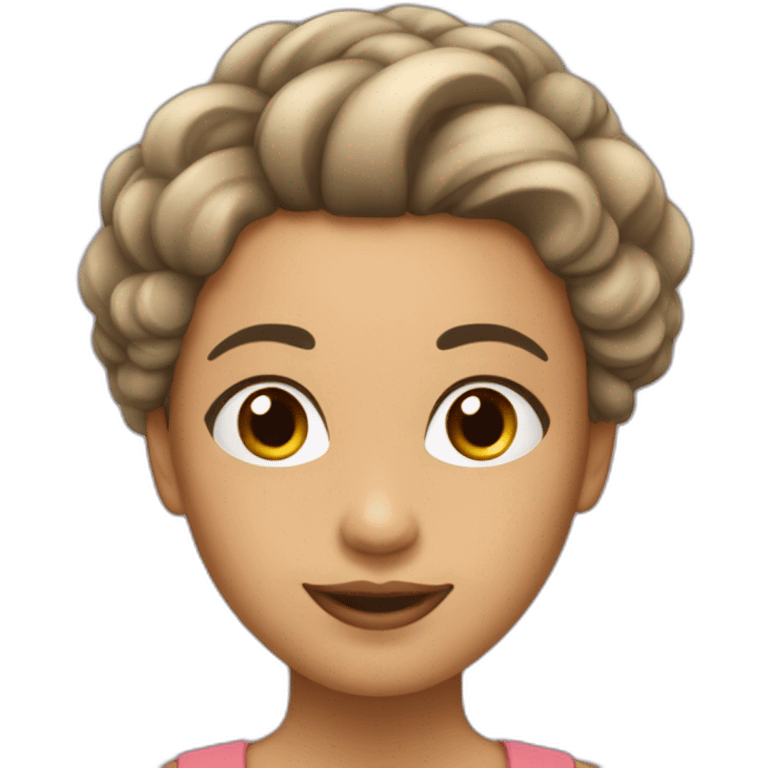 Coréenne au cheveux lisse emoji