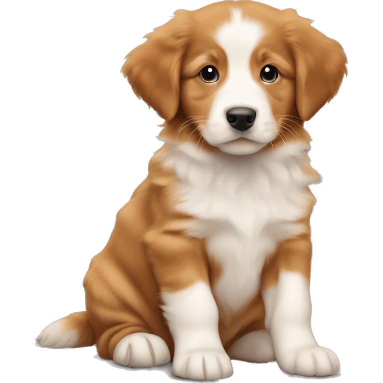 Nova Scotia duck tolling retriever puppy emoji