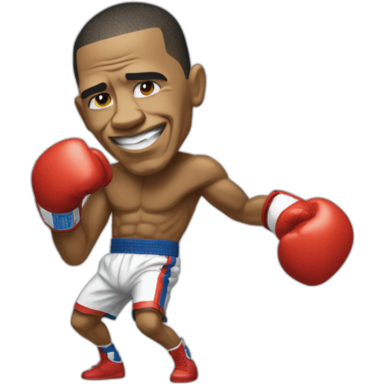 obama fait la boxe emoji