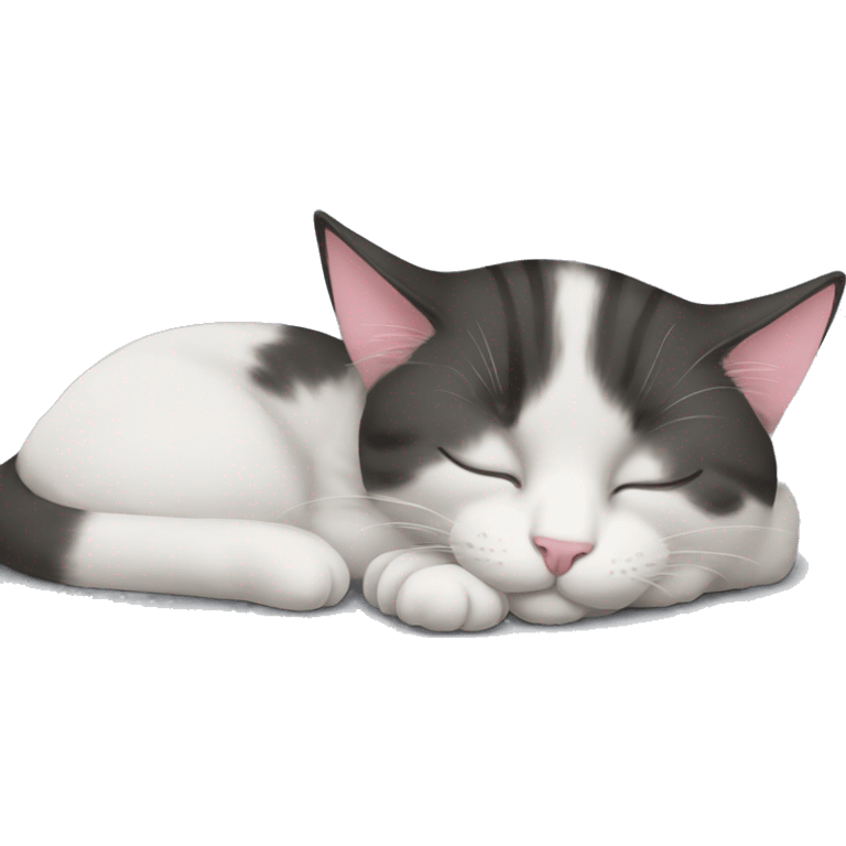 cat sleeping in computer emoji