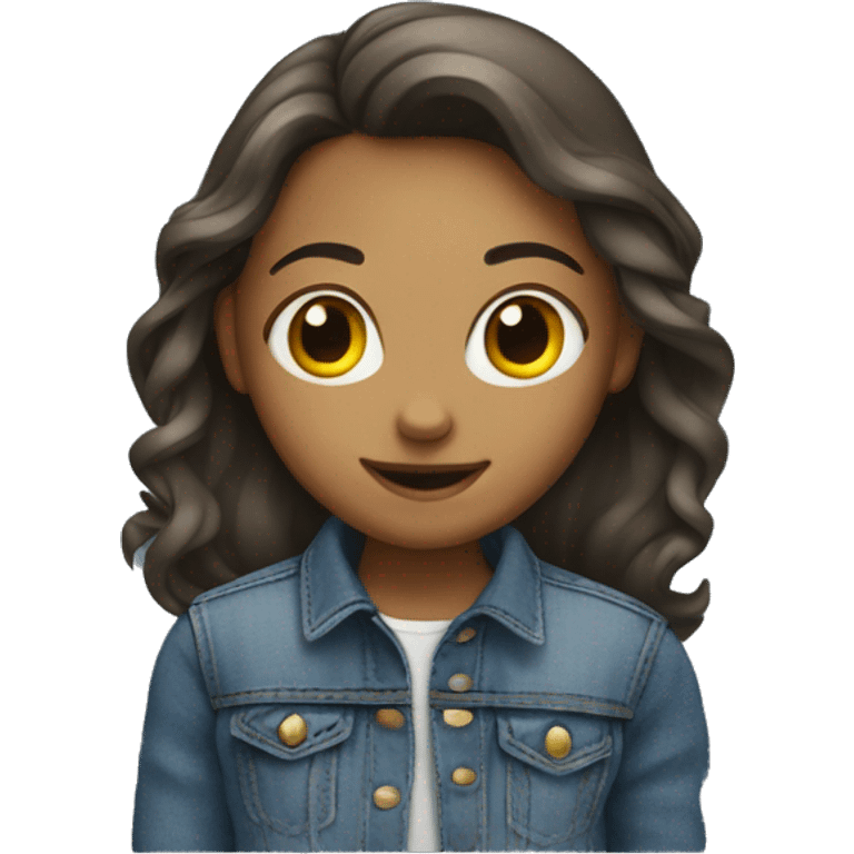 Girl wearing jeans  emoji