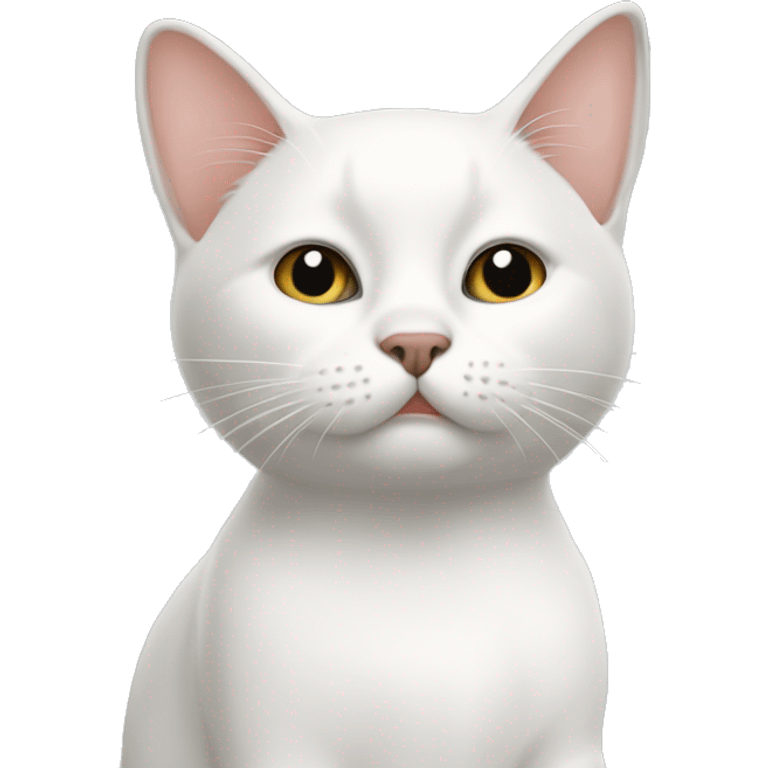 Gato blanco chiquito emoji