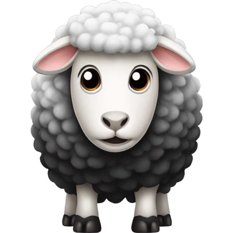 black sheep with white skin emoji