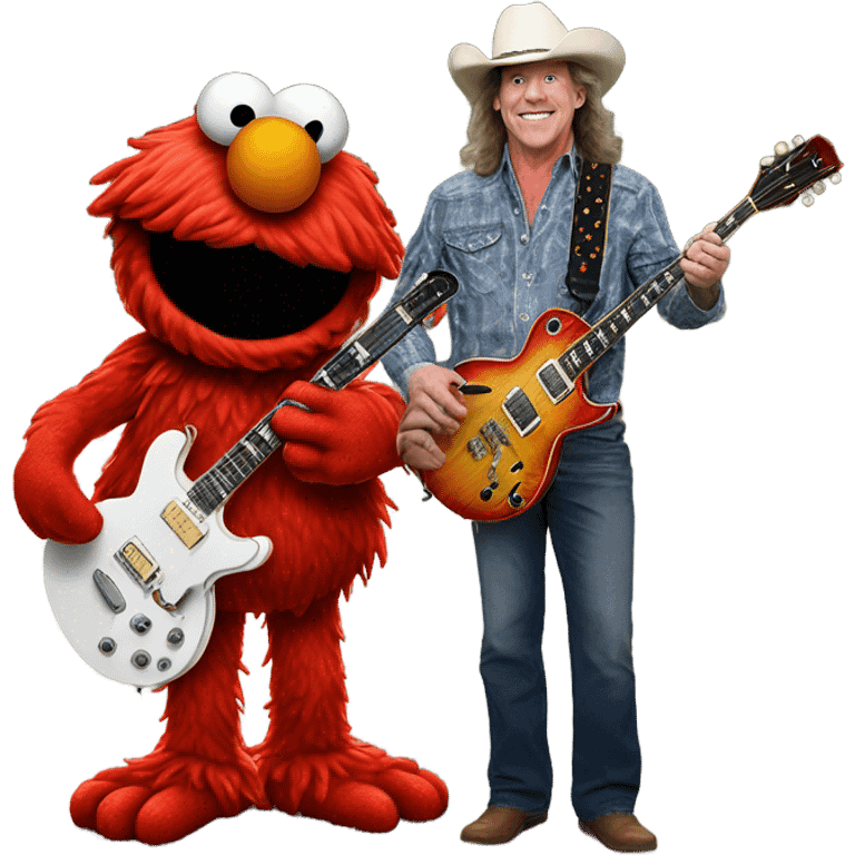 Photorealistic Elmo with Ted Nugent emoji