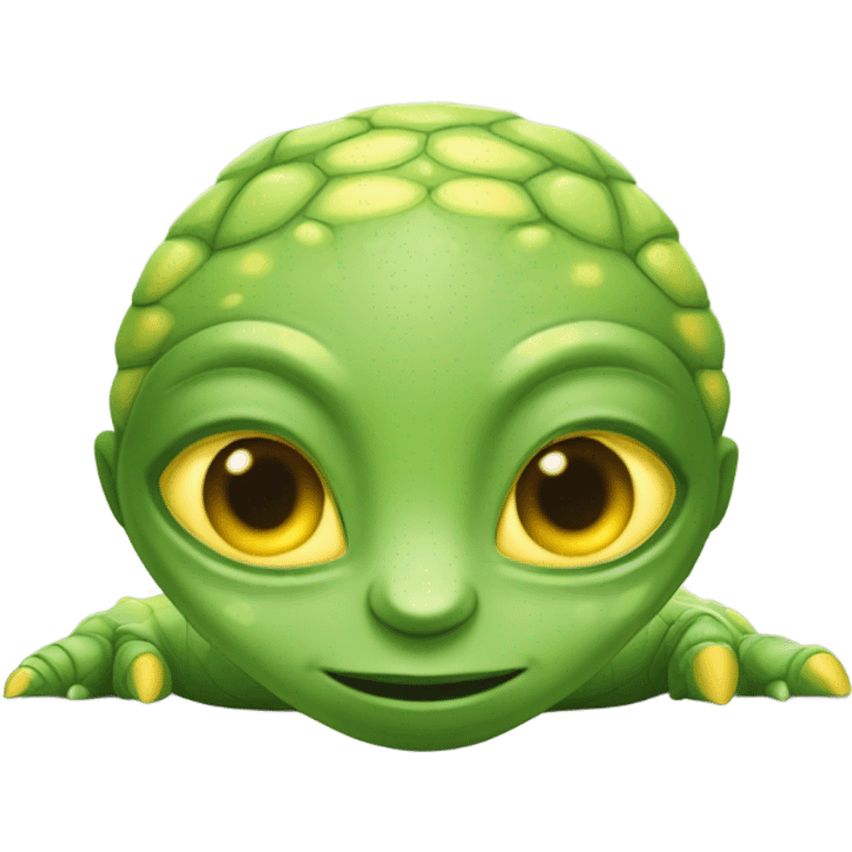 a Reptilian alien woman laying on the bed emoji