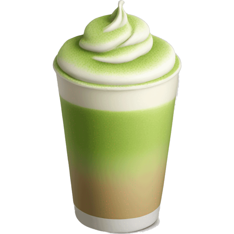 Aesthetic matcha latte emoji