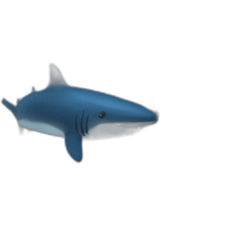 Un requin bleu foncé emoji