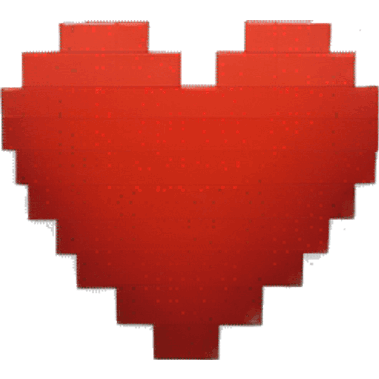 Simple Red pixel heart emoji