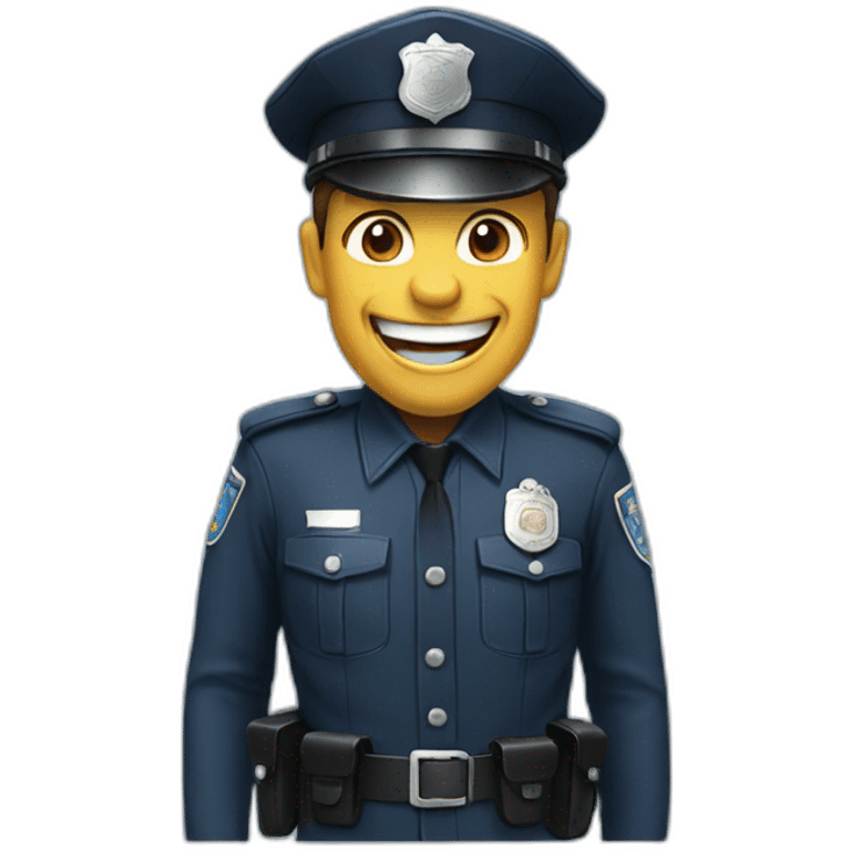 laughing policeman emoji