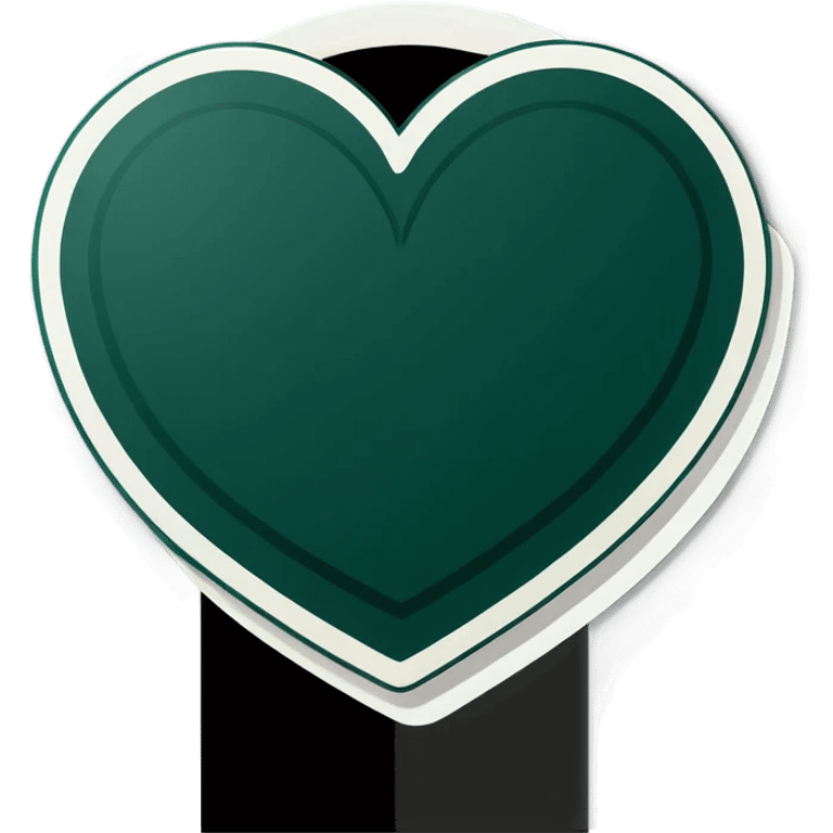 dark green heart emoji