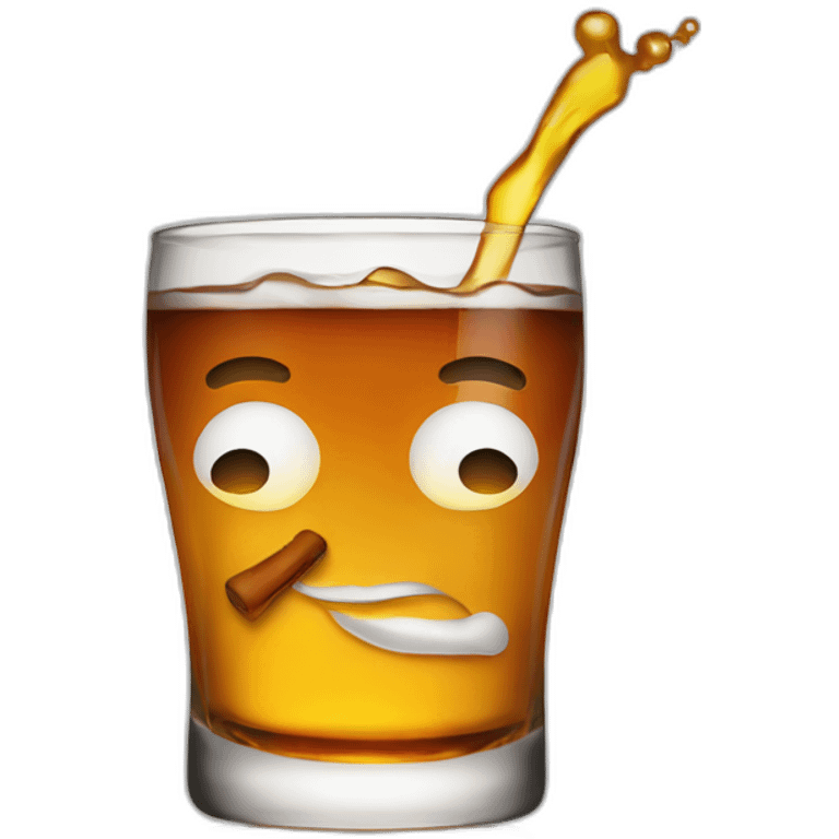 Drinking wisky emoji