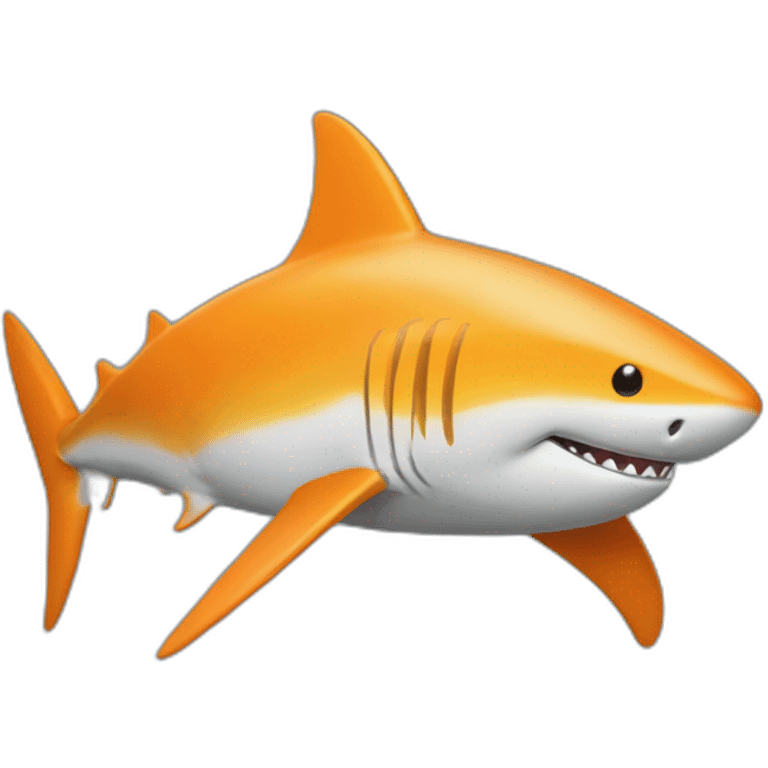 Requin orange emoji