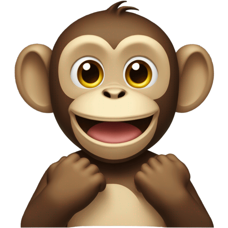 a monkey clapping emoji