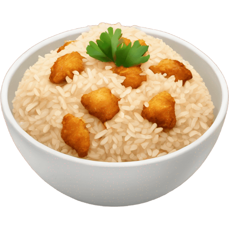 rice with spicy chicken emoji