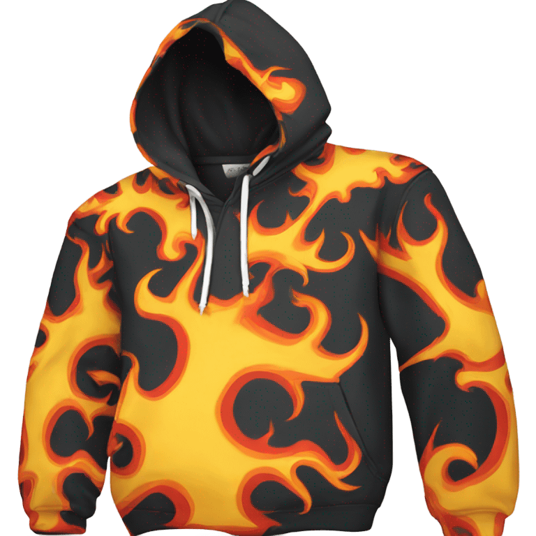 Flames hoodie  emoji