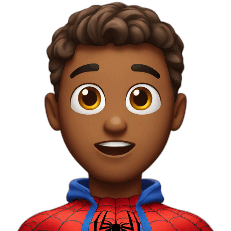 surprised spiderman emoji