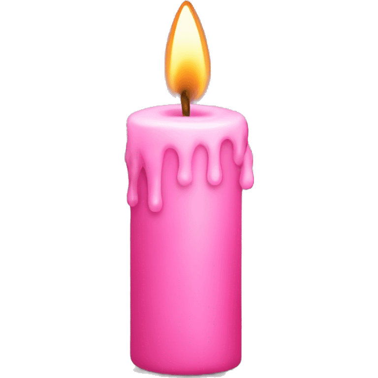 Pink candle  emoji