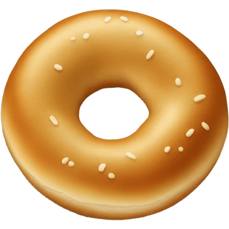 Plain bagel emoji