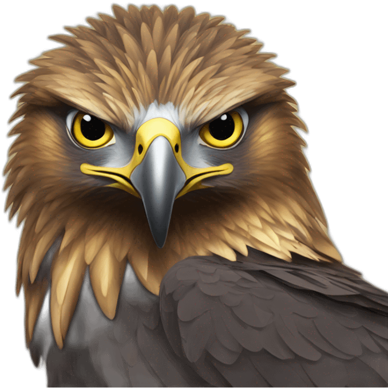 Shiny Golden Eagle emoji