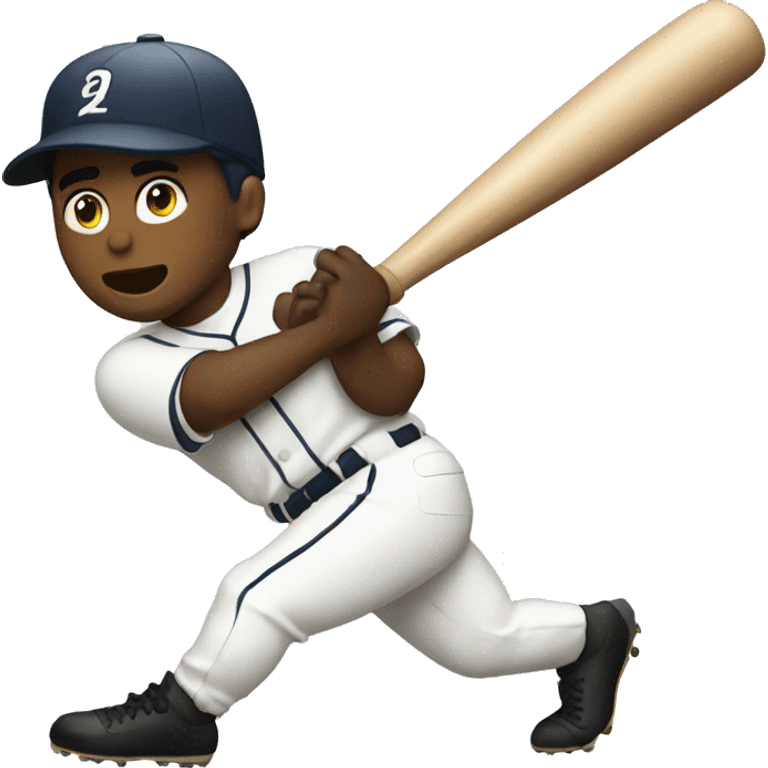 Baseball player hitting emoji