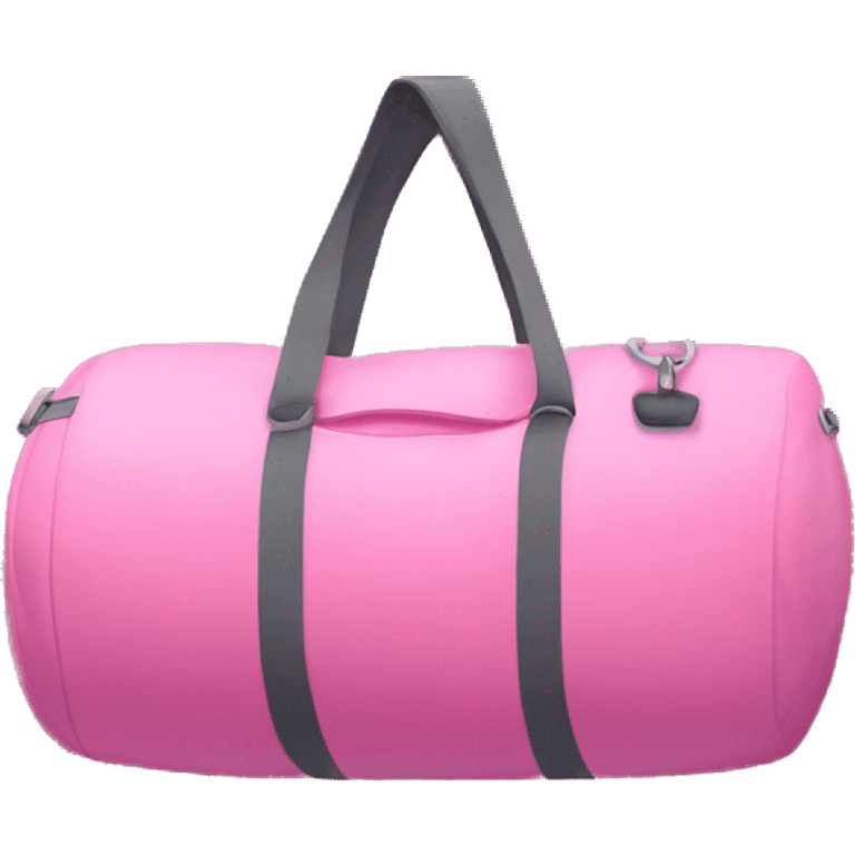 Pink gym bag  emoji