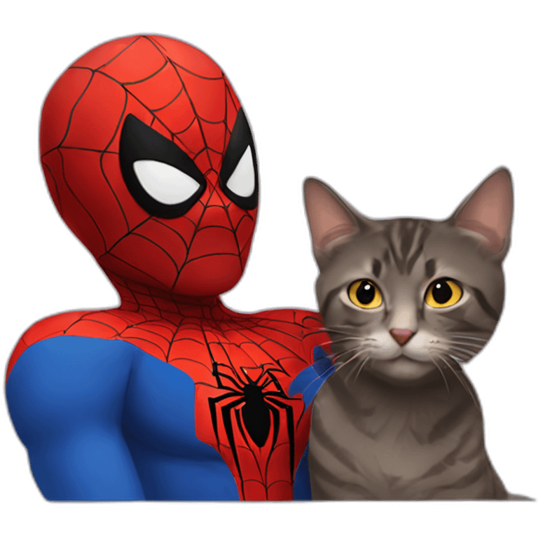 piderman with cat emoji