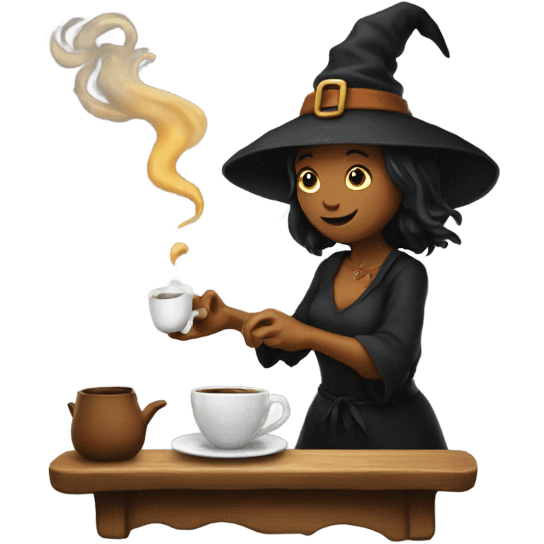 witch brewing coffee emoji