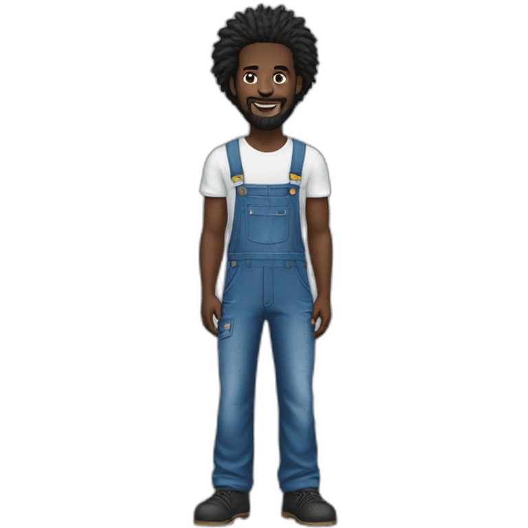 Adebayor Dressed in overalls  emoji