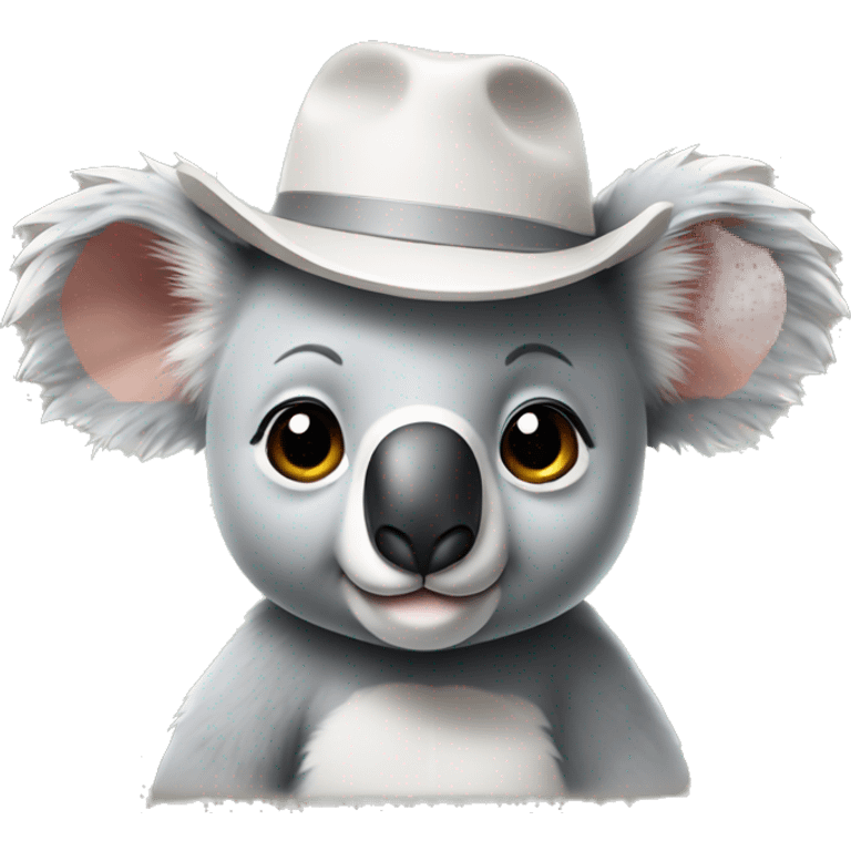 a koala with a hat emoji