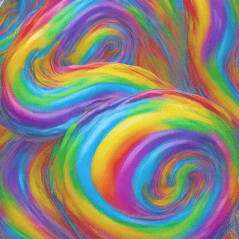 A rainbow yeti poop swirl emoji emoji