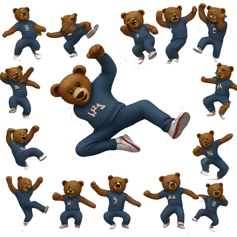 Bears breakdance emoji