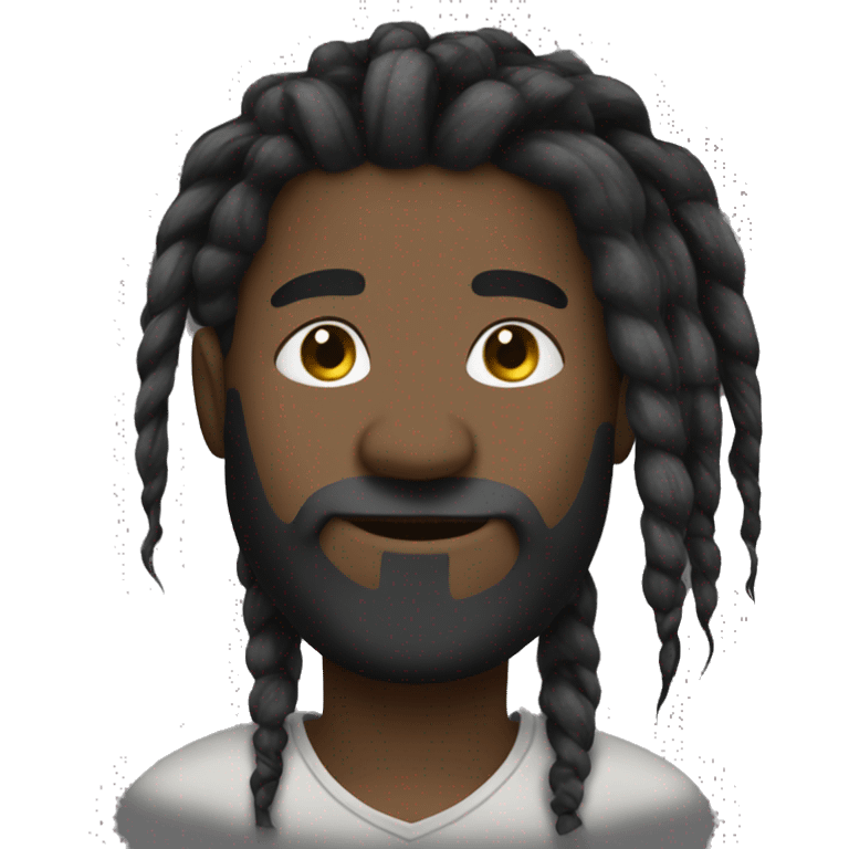 nonchallant dreadhead really black emoji