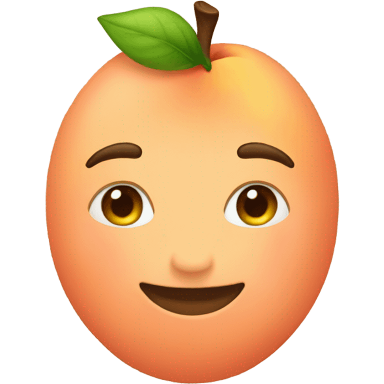 tan colored peach emoji emoji