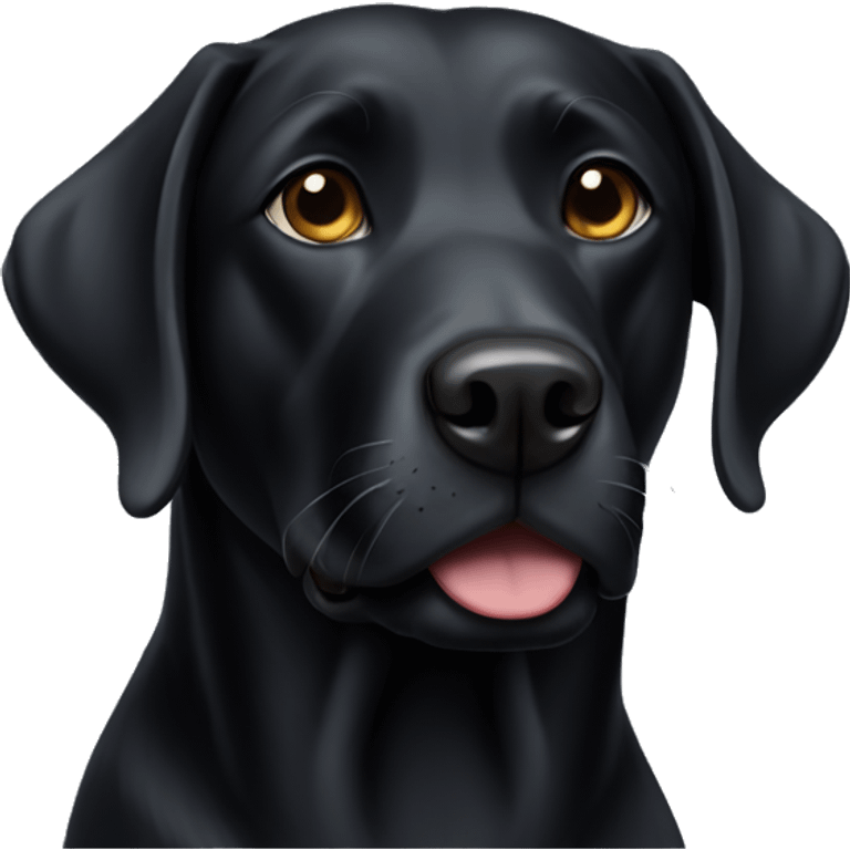 black lab emoji