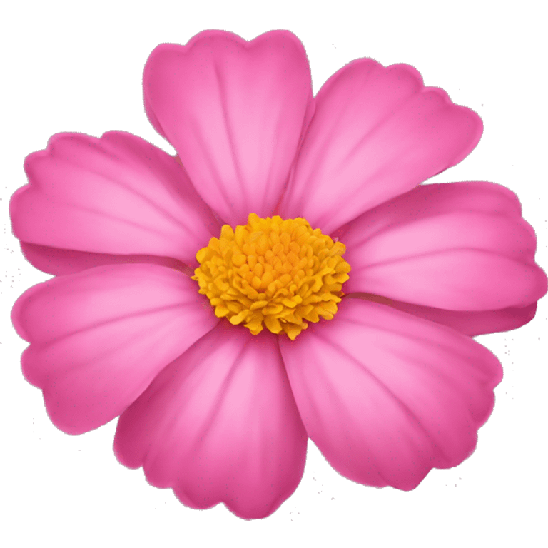 a single pink marigold flower emoji