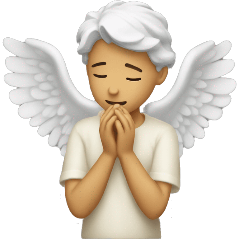 Whispering angel emoji