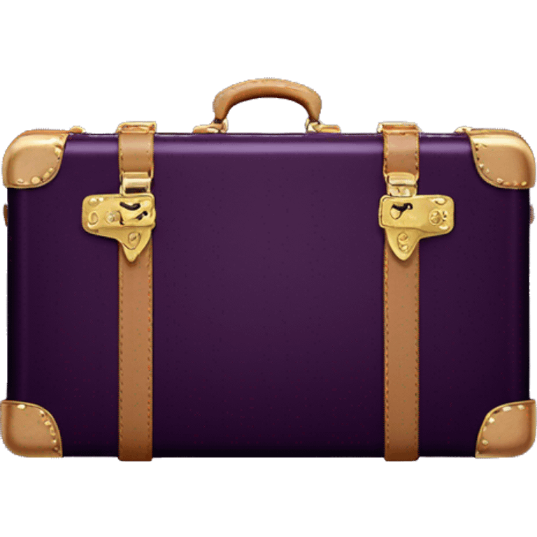 Dark Purple Louis Vuitton vampire suitcase emoji