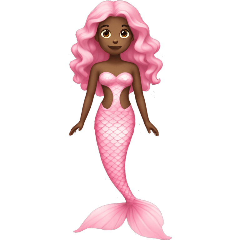 full body light pink mermaid emoji