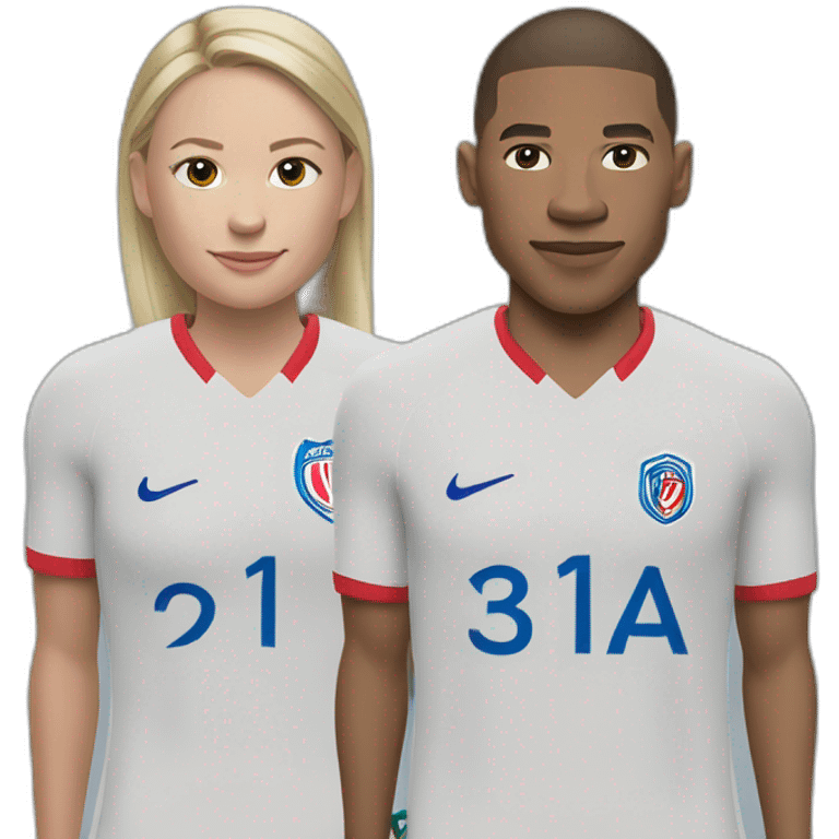 Haaland et Mbappé emoji